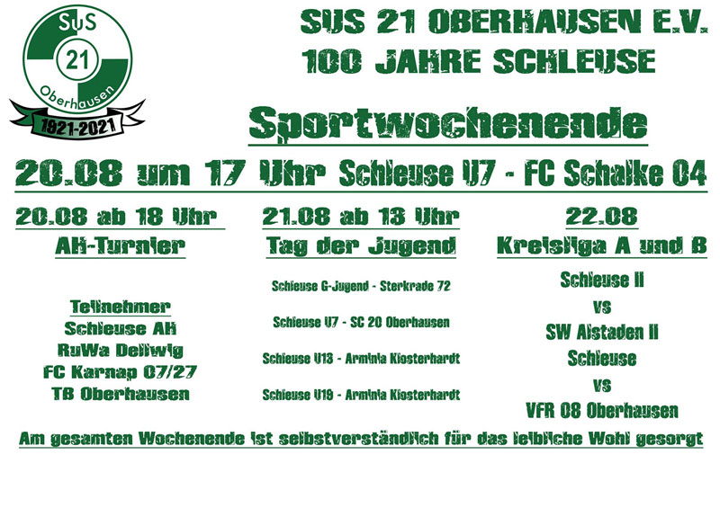 100 Jahre Schleuse &ndash; Spielank&uuml;ndigung